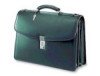 Classics Flap-Over Leather Executive Laptop Office Bag