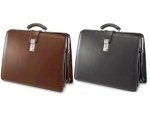 Classic Belting  leather Briefcase