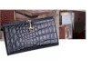Crocodile Leather Slim Clutch Wallet Purse Crocodile Leather Slim Clutch Wallet Purse