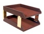 Executive Leather Desk Trays