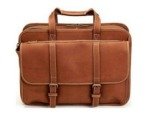 Expandable Leather Laptop Bag Overnighter