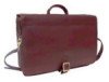 Flap Handle Leather PortFolio- Laptop Bag