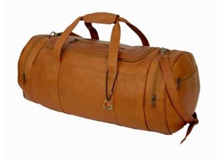 Leather Gym Duffle Bag