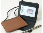 Leather ID Badge Holder