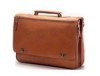 Leather Turn Lock Briefcase