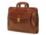 Leather Slim Laptop BriefCase