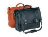 Leather Deluxe Flapover Laptop Executive Bag