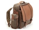 Vertical Top Zip Backpack Shoulder Bag