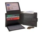 Black Leather Mens Wallets