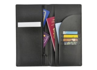 Black Leather Passport Holder
