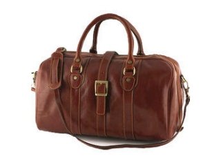 Brown Leather Travel Bag