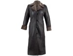 Ladies Long Leather Coat