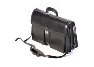 Leather Briefcase Black 