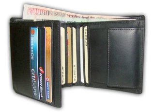 Leather Gents Wallet Black