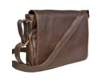 Leather Messenger Laptop Bag