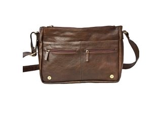 Leather Messenger Laptop Bag