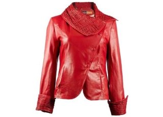 Red Leather Ladies Jackets